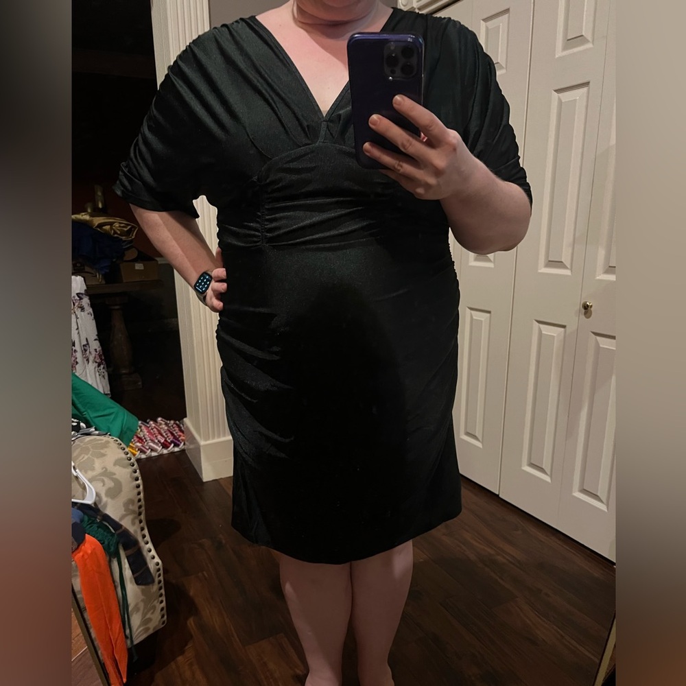 CityChic Polyester Black Dress Size 3X